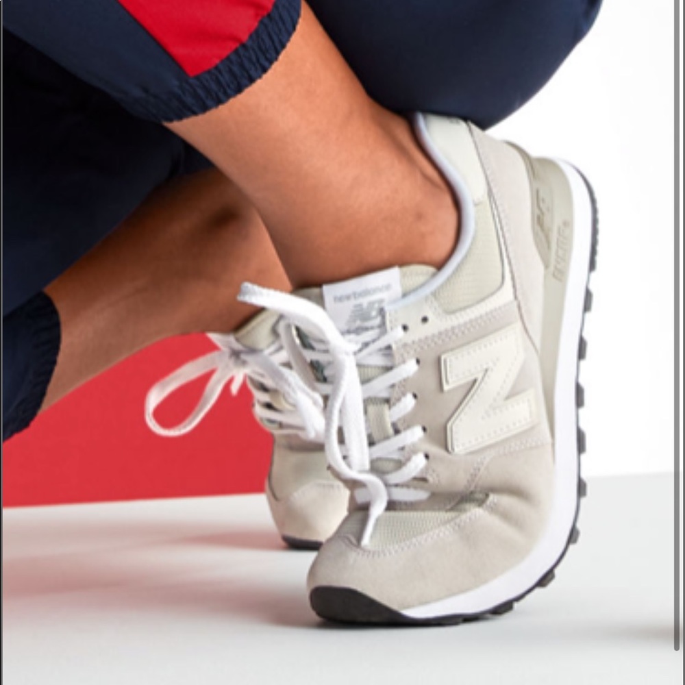 New Balance for J. Crew Classic Cream 574 Sneaker